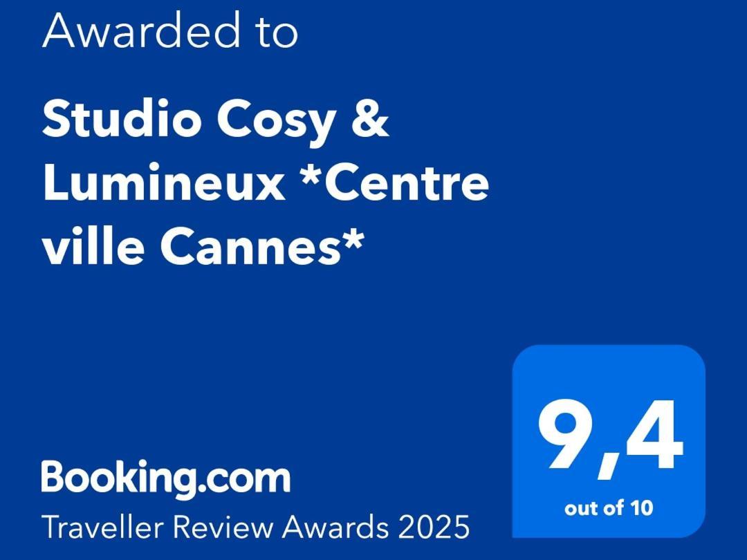Studio Cosy & Lumineux *Centre Ville Cannes* Exteriör bild